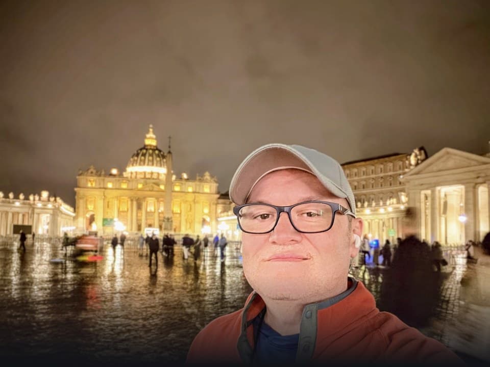 St. Peter's Basilica at night