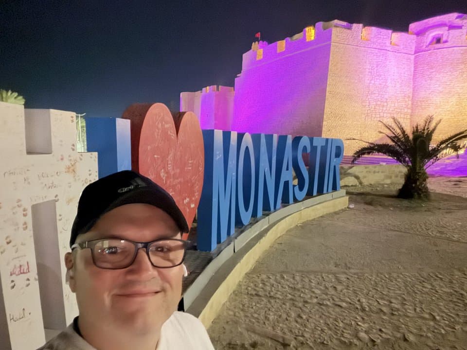 Monastir at night